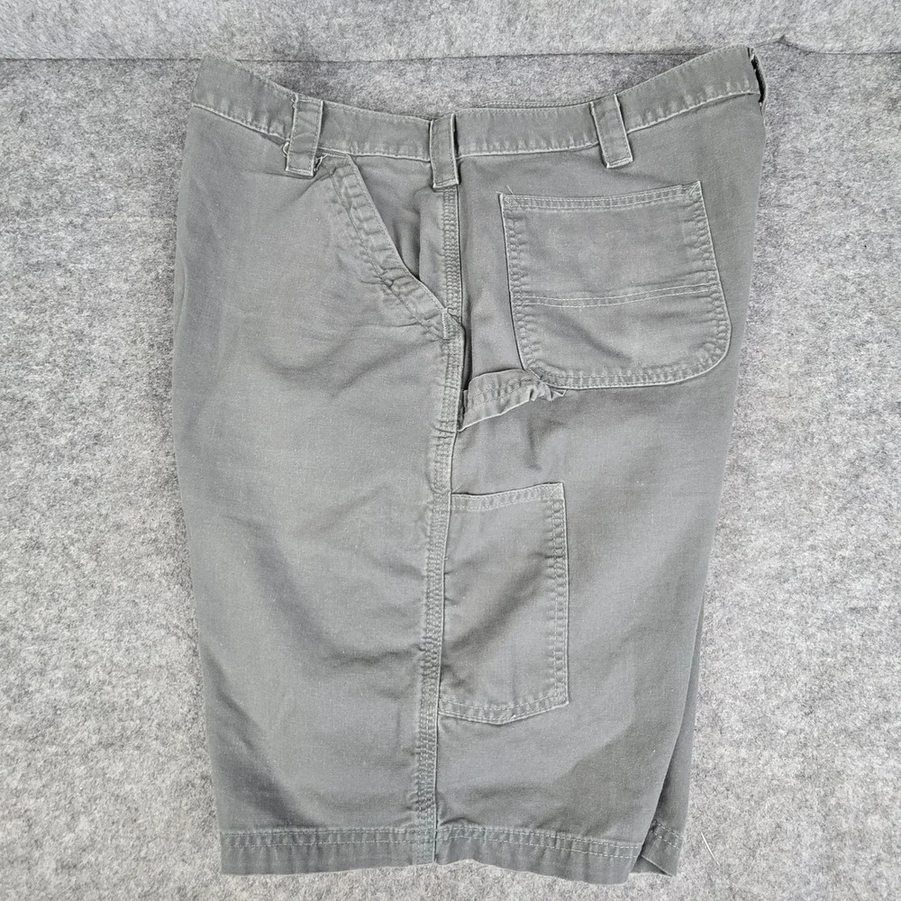 Carhartt Mens B147 FAT Gray Canvas Carpenter Workwear Shorts Original‎ Fit Sz 42
